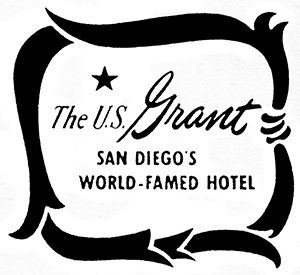 U.S. Grant Hotel logo, 1954