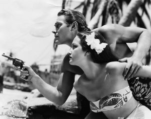 Jon Hall and Dorothy Lamour in The Hurricane