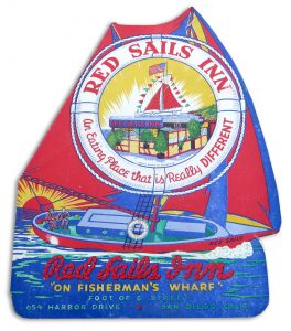 Red Sails Inn menu cover
