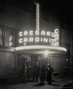 Caesar Cardini Cafe on opening night, San Diego, 1936