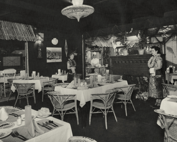 The Polynesian restaurant, La Jolla, 1954