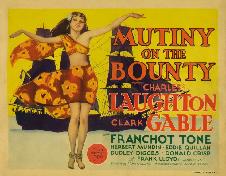 1935 Mutiny on the Bounty poster
