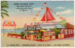 Red Sails Inn postcard, 1939