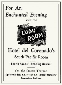 Lua Room Coronado ad