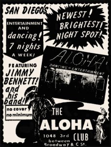 Aloha Club San Diego ad