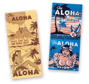 Aloha Club matchbook art