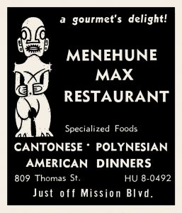1961 Menehune Max restaurant