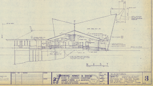 Tahiti Restaurant blueprints, 1965