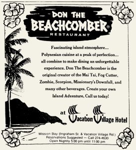 Beachcomber, Vacartion Village ad