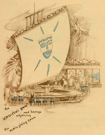 Kon Tiki Bar, brochure illustration