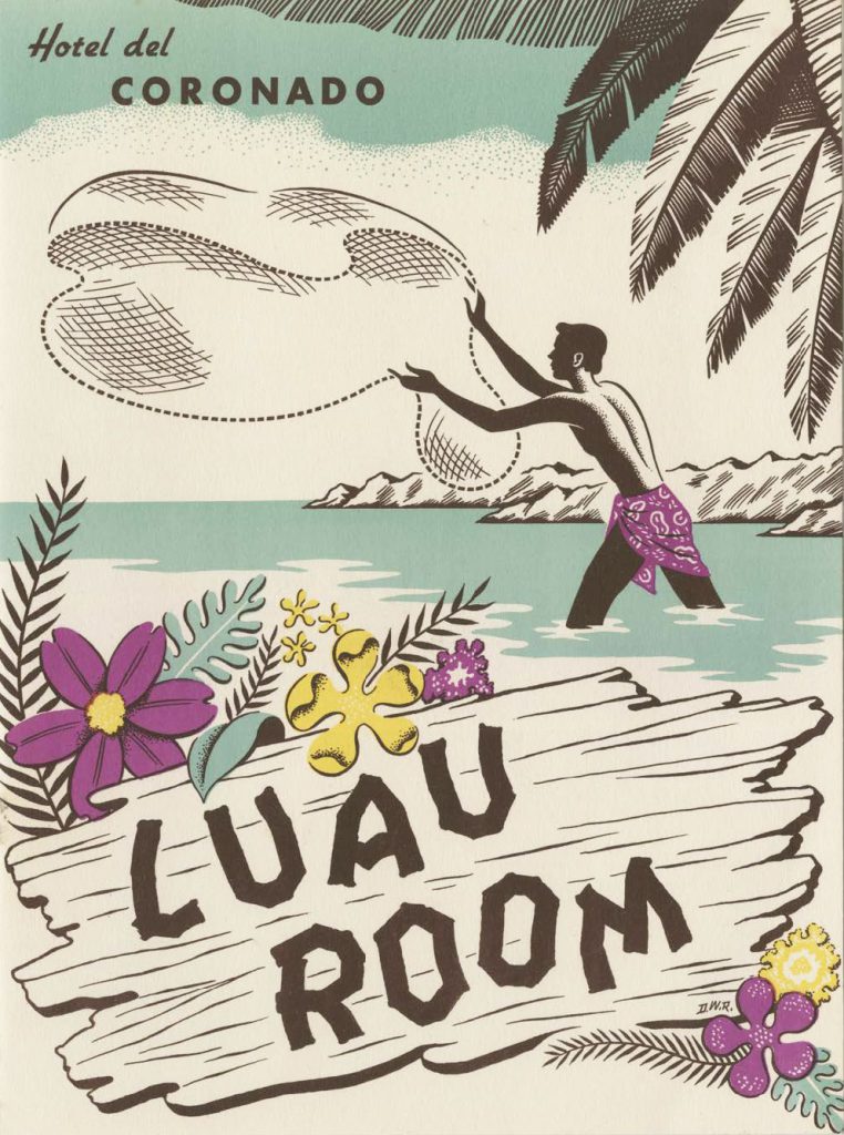 Luau Room Coronado menu cover