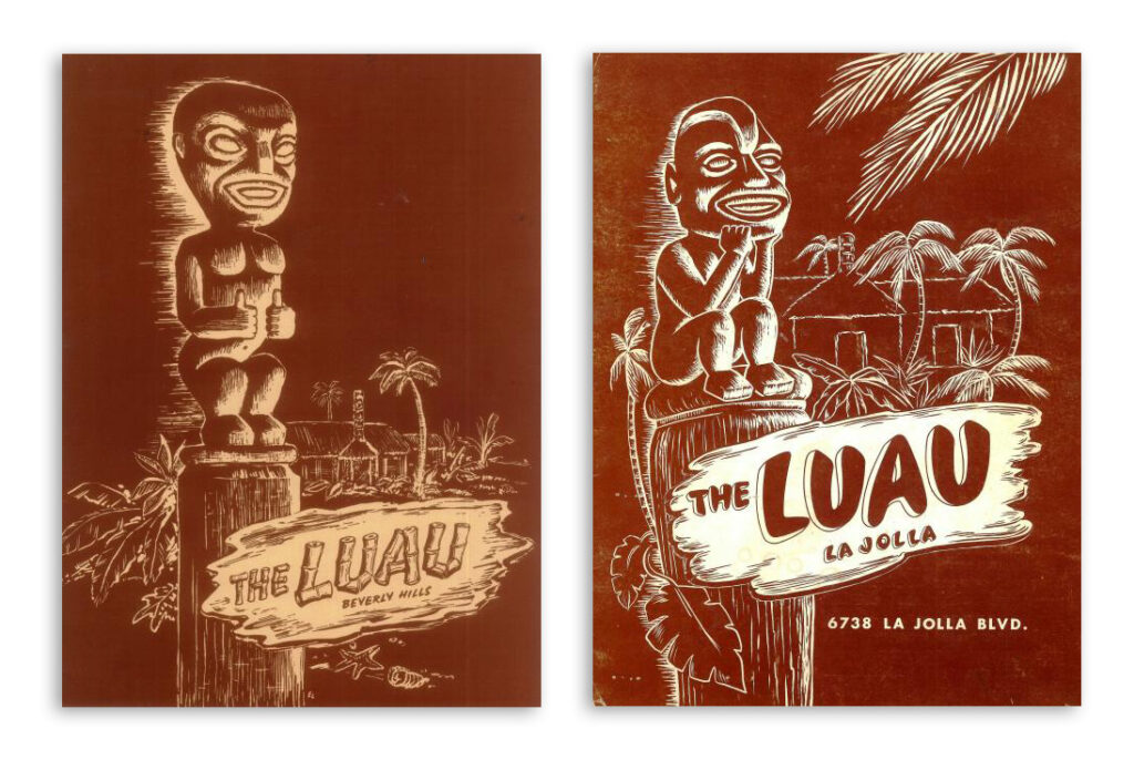 Luau restaurant menus