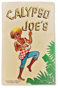 Calypso Joe's menu