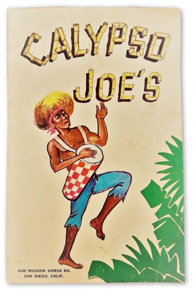 Calypso Joes menu