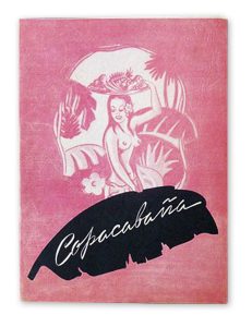 1946 Johnnie Blackett's Copacabana menu
