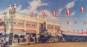 Original Caesars Place Hotel Comercial postcard, 1934