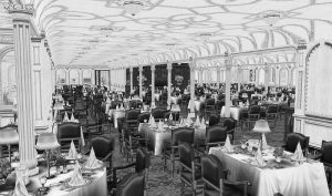 RMS Olympic dining room.