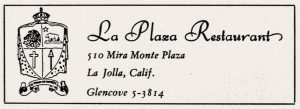 La Plaza restaurant La Jolla