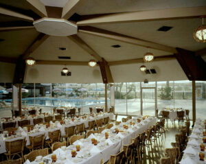 Tiki Hut interior, Town and Country Hotel, 1962