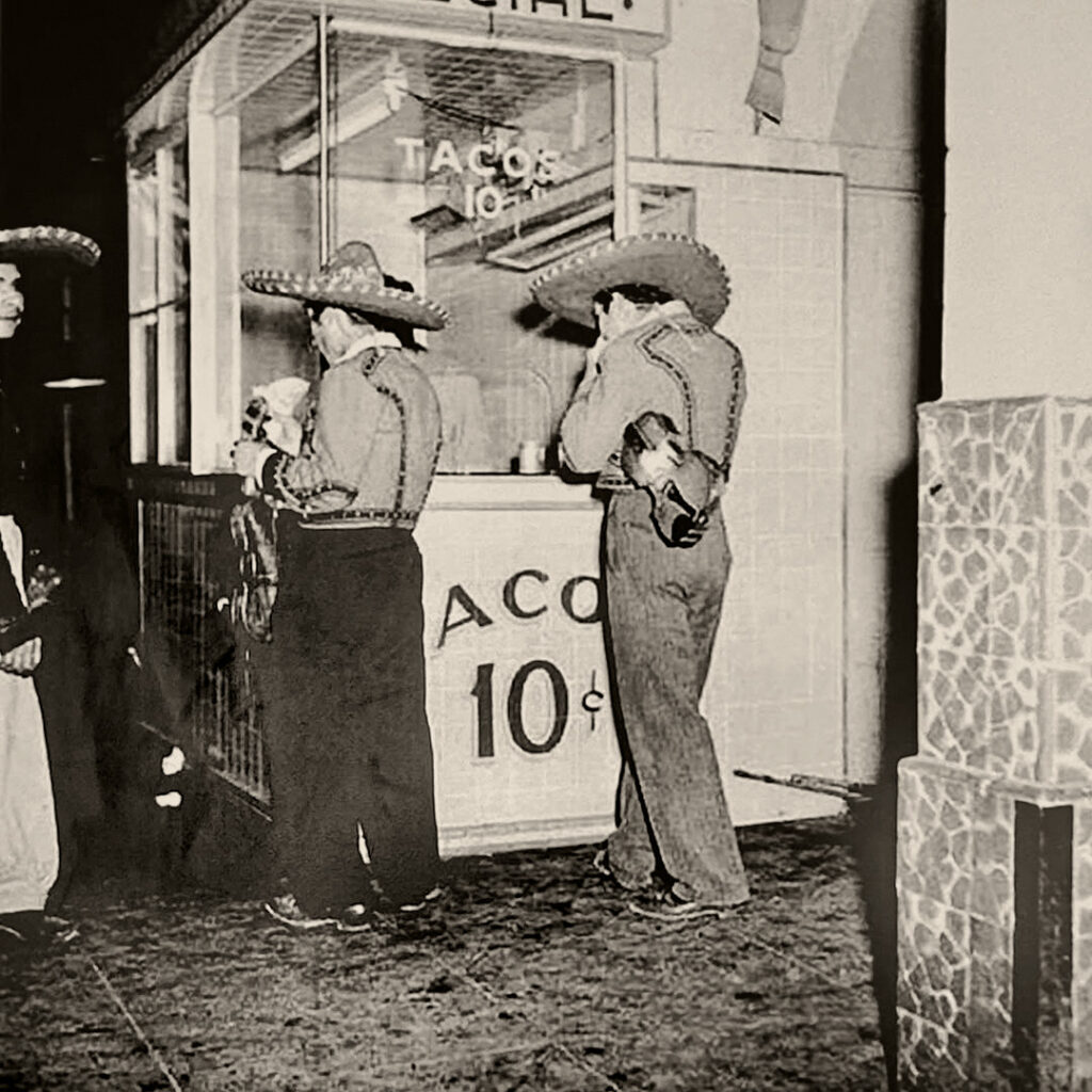 Cafe Especial tacos in the 1950s.