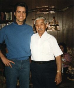 Eliseo Alvarez, right, with grandson Don Alvarez, left.