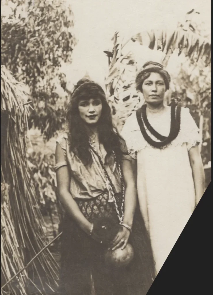Libby Shaw with her mother Esther. Photo, Winifred Shaw Matteson Collection.