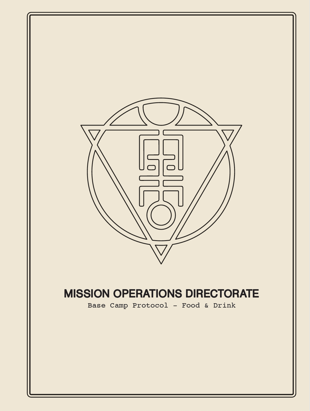 Mothership menu cover