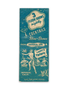 1939-Larry's-Tropic-matchbook-cover